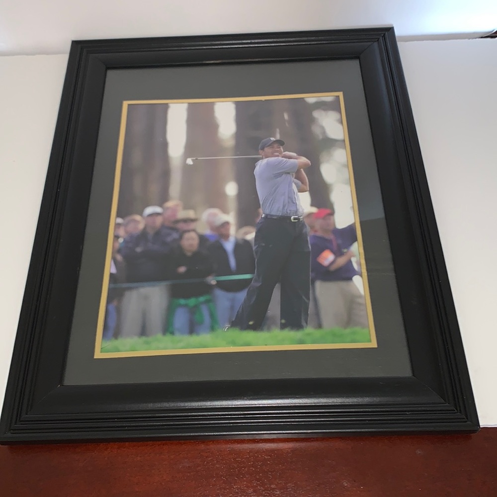 Framed Tiger Woods Photo